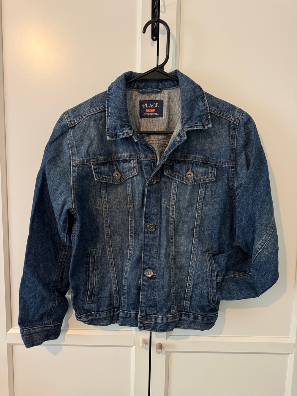 The Children's Place Denim Jean Jacket in Dark Blue